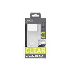 SBS Skinny cover til Motorola Moto G77 Transparent