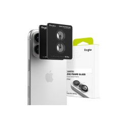 Ringke kamerarammebeskyttelse 2-pak til iPhone 16 / 16 Plus Black