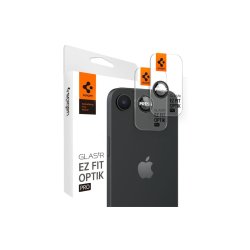 Spigen Optik Pro GLAS.TR "Ez Fit" kamerabeskyttelse 2-pak til iPhone 16e / 17e Black