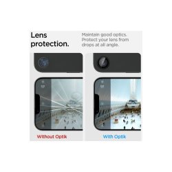 Spigen Optik Pro GLAS.TR "Ez Fit" kamerabeskyttelse 2-pak til iPhone 16e / 17e Black