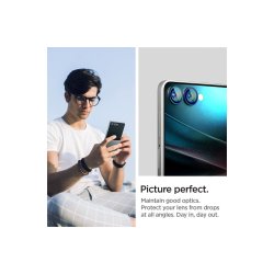 Spigen Optik Pro HD Glas.TR EZ Fit 2-pak kamerabeskyttelse til Samsung Galaxy Z Flip 7 Black