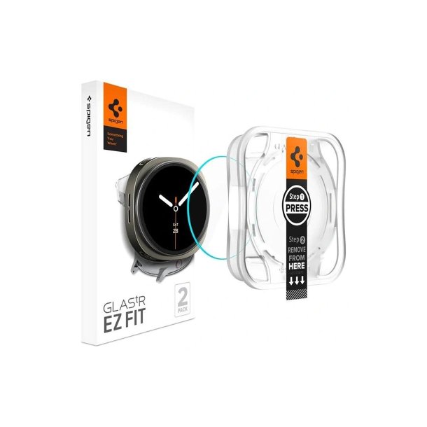 Spigen Glas.TR &rdquo;Ez-Fit&rdquo; h�rdet glas til Samsung Galaxy Watch 8 44mm Transparent