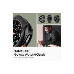 Spigen Liquid Air cover til Samsung Galaxy Watch 8 Classic 46mm Black
