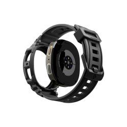 Spigen Rugged Armor Pro rem til Samsung Galaxy Watch 8 44mm Matte Black