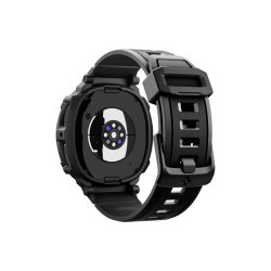 Spigen Rugged Armor Pro rem til Samsung Galaxy Watch 8 44mm Matte Black