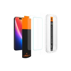 Spigen Glas.TR EZ Fit Pro h�rdet glas til iPhone 16 Pro / 17 / 17 Pro Transparent