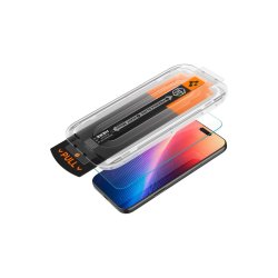 Spigen Glas.TR EZ Fit Pro h�rdet glas til iPhone 16 Pro / 17 / 17 Pro Transparent