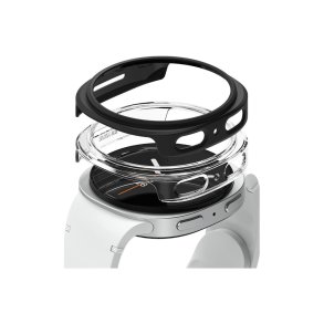 Ringke Slim 2-pak cover til Samsung Galaxy Watch 8 40mm - Transparent-Matte Black