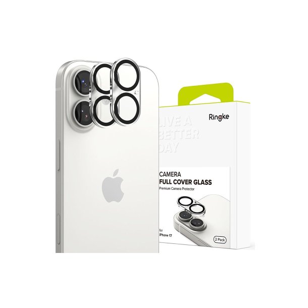Ringke Camera Full cover 2-pak til iPhone 17 Black