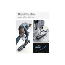Spigen Ultra Hybrid S Mag MagSafe cover til Samsung Galaxy S26 Clear og White