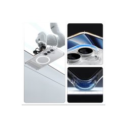 Spigen Ultra Hybrid S Mag MagSafe cover til Samsung Galaxy S26 Clear og White