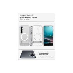 Spigen Ultra Hybrid S Mag MagSafe cover til Samsung Galaxy S26 Clear og White