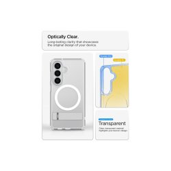 Spigen Ultra Hybrid S Mag MagSafe cover til Samsung Galaxy S26 Clear og White