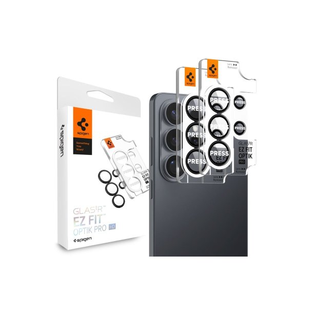Spigen Glas.Tr Ez Fit Optik Pro HD kamerabeskyttelse 2-pak til Samsung Galaxy S26 Ultra Black