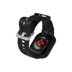 Spigen Rugged Armor Pro cover med rem til Apple Watch 4 / 5 / 6 / 7 / 8 / SE (44/45 mm) Black