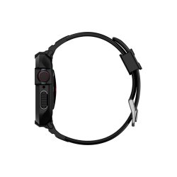 Spigen Rugged Armor Pro cover med rem til Apple Watch 4 / 5 / 6 / 7 / 8 / SE (44/45 mm) Black