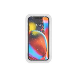 Spigen ALM Glass FC h�rdet glas til iPhone 13 / 13 Pro / 14 / 16e / 17e - black 2 stk..