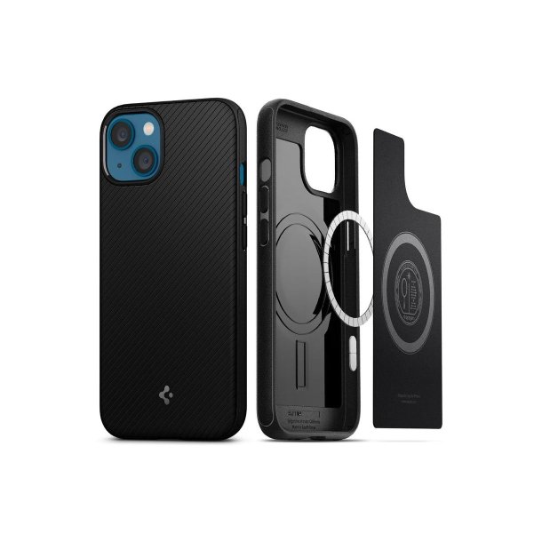 Spigen Mag Armor-cover med MagSafe til iPhone 13 Matte Black