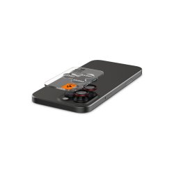 Spigen Optik Pro L-Series Glas.tR EZ Fit h�rdet glas til iPhone 14 Pro / Pro Max / 15 Pro / Pro Max / 16 Pro / 16 Pro Max / 17 Pro / 17 Pro Max Black med Red Edge