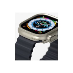 Ringke Slim 2-pak cover til Apple Watch Ultra 1/2 (49mm) - Clear &amp; Titanium
