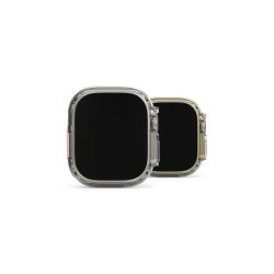 Ringke Slim 2-pak cover til Apple Watch Ultra 1/2 (49mm) - Clear &amp; Titanium