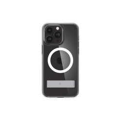 Spigen Ultra Hybrid S MagSafe cover med stander til iPhone 15 Pro Transparent