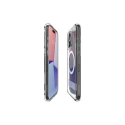 Spigen Ultra Hybrid S MagSafe cover med stander til iPhone 15 Pro Transparent