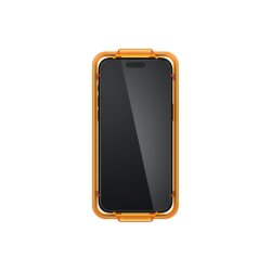 Spigen ALM Glass FC h�rdet glas til iPhone 15 - black 2 stk..