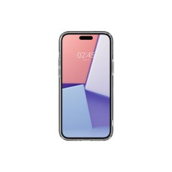 Spigen Ultra Hybrid Mag cover med MagSafe til iPhone 15 Plus - White (Zero One Pattern)