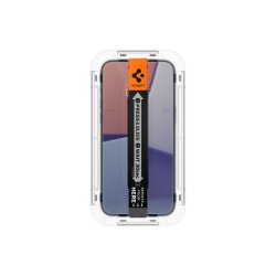 Spigen Glas.tR EZ Fit Privacy h�rdet glas til iPhone 15 Plus