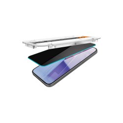 Spigen Glas.tR EZ Fit Privacy h�rdet glas til iPhone 15 Plus