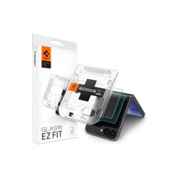 Spigen Glas.tR EZ Fit h�rdet glas til Samsung Galaxy Z Flip 6 - 2 stk..