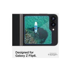 Spigen Glas.tR EZ Fit h�rdet glas til Samsung Galaxy Z Flip 6 - 2 stk..