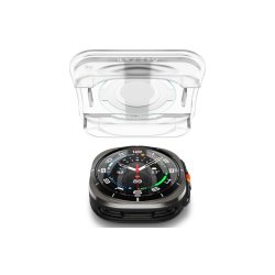 Spigen Glas.TR EZ Fit h�rdet glas til Samsung Galaxy Watch Ultra (47mm) - Clear (2-pak)