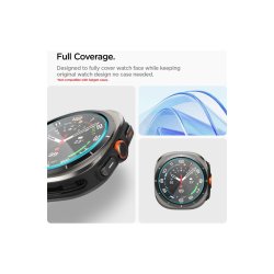 Spigen Glas.TR EZ Fit h�rdet glas til Samsung Galaxy Watch Ultra (47mm) - Clear (2-pak)