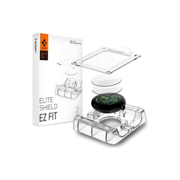 Spigen Elite Shield EZ Fit 2-pak hydrogel-film til Google Pixel Watch 41 mm