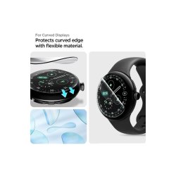 Spigen Elite Shield EZ Fit 2-pak hydrogel-film til Google Pixel Watch 41 mm