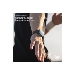 Spigen Elite Shield �EZ FIT� hybridglas 2-pak til Apple Watch 10 (42MM) Clear