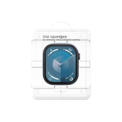 Spigen Elite Shield �EZ FIT� hybridglas 2-pak til Apple Watch 10 (42MM) Clear