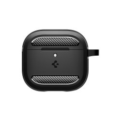 Spigen Rugged Armor-cover til AirPods 4 Black
