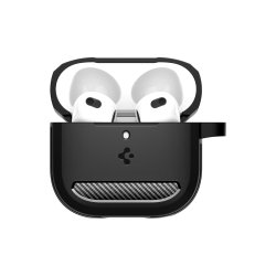 Spigen Rugged Armor-cover til AirPods 4 Black