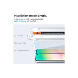 Spigen Glas.tR EZ Fit h�rdet glas til Samsung Galaxy S24 FE (2 stk..)