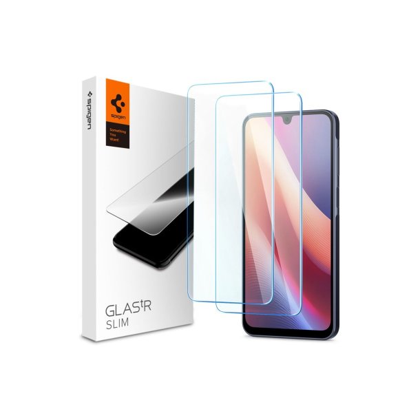 Spigen Glas.tR Slim 2-pak h�rdet glas til Samsung Galaxy A16 4G / 5G Transparent