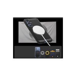Spigen Rugged Armor Mag MagSafe cover til Samsung Galaxy S25 Matte Black