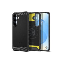 Spigen Rugged Armor Mag MagSafe cover til Samsung Galaxy S25 Matte Black