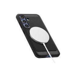 Spigen Rugged Armor Mag MagSafe cover til Samsung Galaxy S25 Matte Black