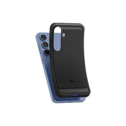Spigen Rugged Armor Mag MagSafe cover til Samsung Galaxy S25 Matte Black