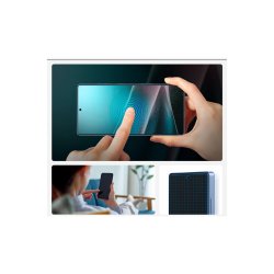 Spigen Elite Shield EZ FIT hybridglas til Samsung Galaxy S25 Ultra Transparent