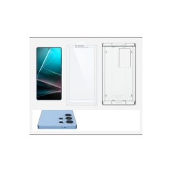Spigen Elite Shield EZ FIT hybridglas til Samsung Galaxy S25 Ultra Transparent