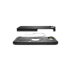 Spigen Tough Armor-cover med MagSafe til iPhone 16e / 17e med stander Black